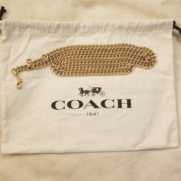 Coach Dinky Chain Strap in Light Gold - Picture 5 of 11